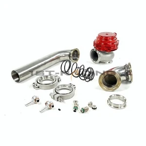 Tubo de tubo de salida turbo externo banda V Tial 44 mm 14 PSI + entrada de codo - Imagen 1 de 3