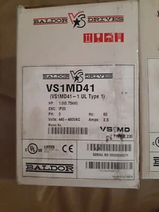 NEW BALDOR DRIVE VS1MD41 1HP 3.6A 440-480V 3PH .75KW - Picture 1 of 5