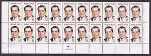 Scott #2955 Richard M Nixon Plate Block of 20 Stamps - MNH Bottom PC#8 - Picture 1 of 2
