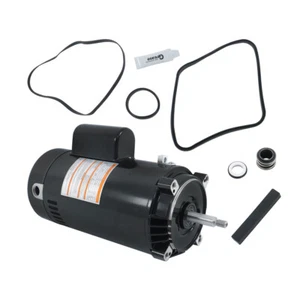 W/ GO-KIT-3 UST1252 2 1/2-Horsepower Up-Rated Round Flange Replacement Motor 56J - Picture 1 of 18