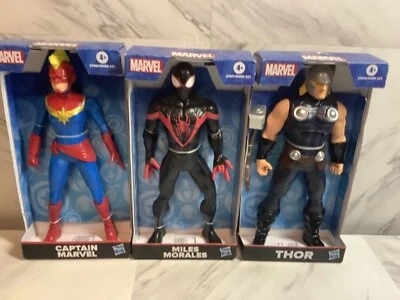 Marvel THOR, Miles Morales, Capitana Marvel - ¡Figura de acción de 9"! (2019, Hasbro)  Foto 1 de 4