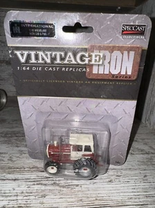 1/64 International 1206 Wheatland Tractor With Cab & FWA Vintage Iron Spec Cast - Picture 1 of 9
