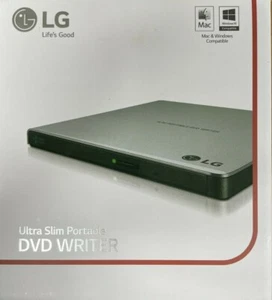 LG - GP65NS60 - Externes tragbares Laufwerk 8X DVD+/-RW Brenner USB 2.0 - silber - Bild 1 von 3