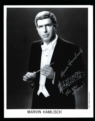 Marvin Hamlisch signed 8x10 photograph JSA Authenticated Composer & Conductor Cover