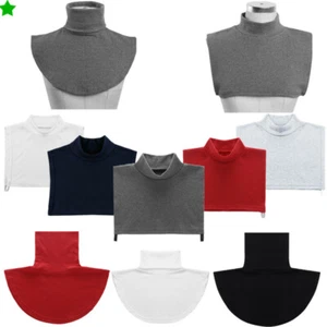 1Pc Warmer Faux Turtleneck Neck Dickey Neckline Half Top Fasle Collar Neck Girls - Picture 1 of 108