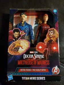 MARVEL DOCTOR STRANGE & SCARLET WITCH TITAN HERO SERIES 2 PACK 12" FIGURES *NEW* - Picture 1 of 6