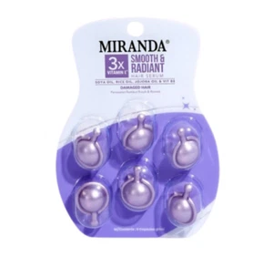 6x Suero para Cabello Miranda Aceite de Soja Suave y Radiante Cabello Dañado @ 6x1ml - Imagen 1 de 6