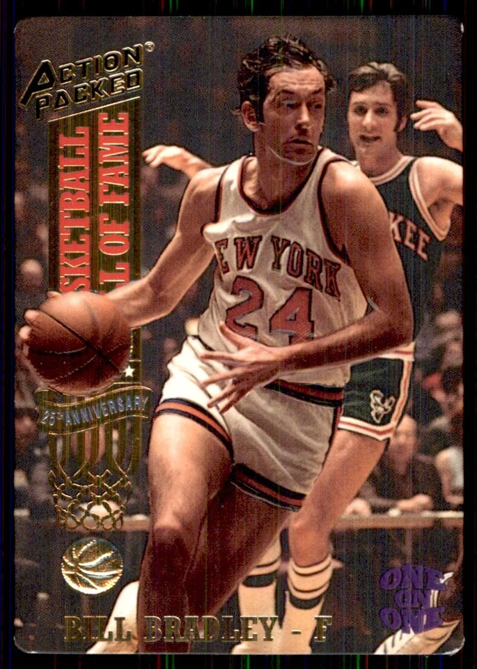 1993-94 Action Packed Hall of Fame Bill Bradley New York Knicks #7 - Image 1 of 2
