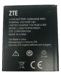 Batteria Li3822T43P4h746241 per ZTE Blade A465 A475 L4 Pro TWM Amazing X Originale - Foto 1 di 12