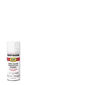 12 Oz. Protective Enamel Semi-Gloss White Spray Paint (6-Pack) - Picture 1 of 10