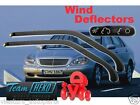 For Mercedes W220 S Class 1999 - 2005 4.D Wind deflectors HEKO 23234 FRONT DOORS