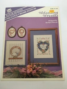 Bandar Designs Cross Stitch Pattern Welcoming Wreaths Welcome Friends Goose - Picture 1 of 4
