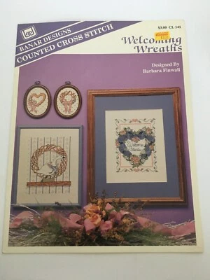 Bandar Designs Cross Stitch Pattern Welcoming Wreaths Welcome Friends Goose - Image 1 of 4