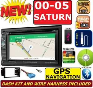 2000-05 SATURN AM FM CD DVD GPS NAVIGATION SYSTEM BLUETOOTH USB EQ CAR RADIO PKG - Picture 1 of 12