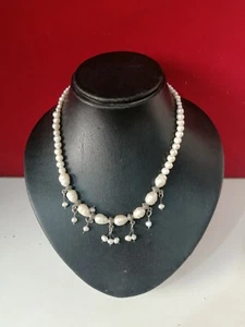 Handmade Genuine Natural Pearl Necklace Women Chain Pendant - Picture 1 of 5
