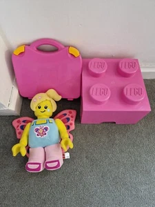 Lego Pink 4 Stud Storage Box, Carry Case & Fairy Plush - Picture 1 of 2