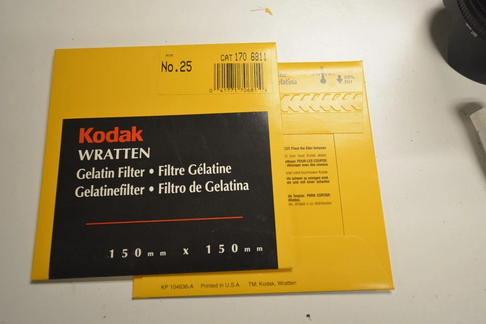 150mm Wratten 25 RED filter NEW! SEALED! Astrophotography Infrared Gel FAST SHIP - Image 1 of 1