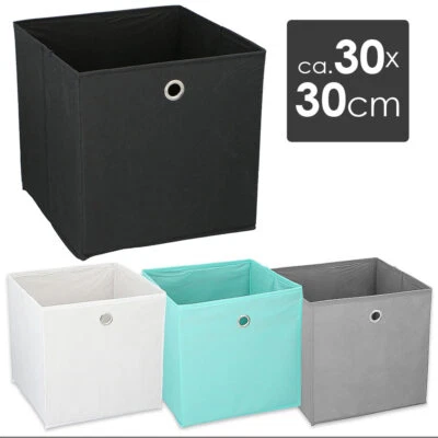 Aufbewahrungsbox 30x30 cm Aufbewahrungs Regal Einschub Korb Box Stoff Faltbox - Bild 1 von 2