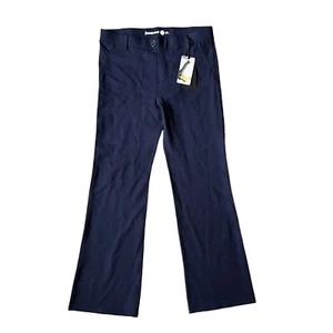 Betabrand Pants Sz Large Classic Flared Leg Blue Dress Yoga Pants New NWT - Picture 1 of 5