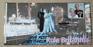 DESMANTELAMIENTO DEL YATE REAL BRITANNIA 1997 CUBIERTA FIRMADA POR SIR HENRY LEACH - Imagen 1 de 1