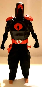 RARE G.I. JOE VS COBRA COMMANDER BLACK UNIFORM VARIANT 12" ACTION FIGURE 1996 - Picture 1 of 12