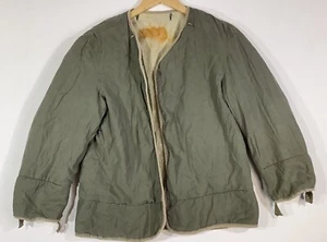 Chaqueta De Colección Ejército Militar de EE. UU. Clima Frío Verde Lana Interior Forro Talla M - Imagen 1 de 15