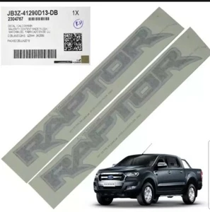 Calcomanía lateral genuina RAPTOR negra Lh+Rh pegatina Ford Ranger XLT Wildtrak 2016-2022 - Imagen 1 de 10