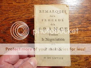 REMARQUES SUR LE PROCEDE DE LA FRANCE TOUCHANT LA NEGOCIATION DE LA PAIX 1668 - Bild 1 von 1