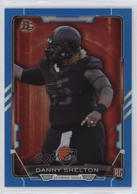 2015 Bowman Rookies Blue Rainbow Foil /499 Danny Shelton #12 RC - Image 1 of 2