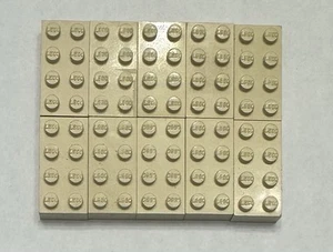 Vintage Modulex 10 Bricks 2x4 Beige with LEGO Logo - Picture 1 of 1