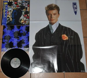 DAVID BOWIE TONIGHT - EMI AMERICA EYS-91092 1984 LP JAPAN OBI NM POSTER  1A ED. - Picture 1 of 2