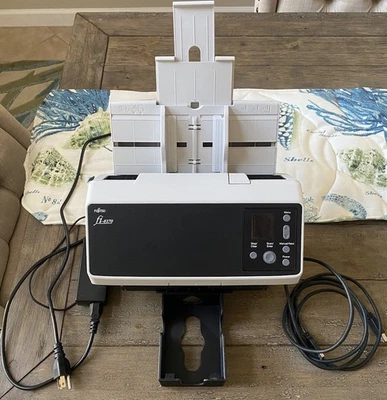 Fujitsu fi-8170 Color Scanner Tested Works Perfect Tray Risers Card Catch Richoh - Image 1 of 4