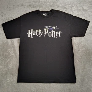 Harry Potter Hemd Herren Large Schwarz Grafik Hogwarts Warner Bros Studio Store - Bild 1 von 12