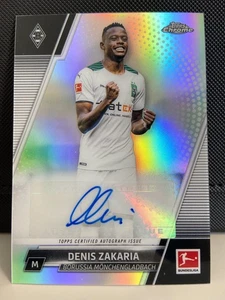 Denis Zakaria 2021-22 Topps Chrome Bundesliga Refractor Autograph - Bild 1 von 2
