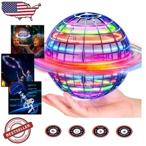 Magic Flying Orb Ball Blue - 2025 Upgraded, Rechargeable Hover Spinner Drone Toy - Picture 1 of 8