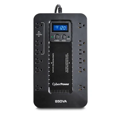 Batería de respaldo CyberPower EC850LCD-R 850VA/510W serie ecológica UPS totalmente nueva Foto 1 de 4