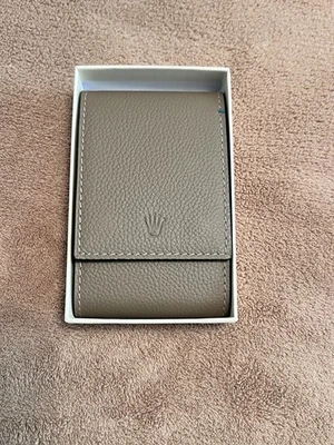 Authentic Rolex Taupe Leather Watch Case Travel Pouch - Rare Color  - Image 1 of 2
