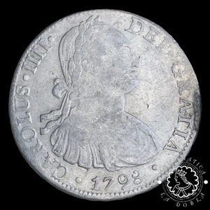 1798 - 8 REALES - Carlos IV - México FM - MBC+ - Picture 1 of 2