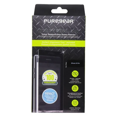 PureGear Privacy Steel 360 Series Screen Protector for iPhone 16 Pro - Image 1 of 2