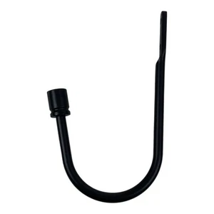 2PK Black U-Shaped Wall Mounted Curtain Hold Backs Stylish Curtain Hooks - Picture 1 of 6