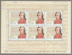 VATICAN 2006 Mozart s/s MNH / N8018 - Picture 1 of 1