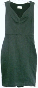 REVIEW Midi DRESS dark Green s/less stretch Bodycon Corporate wear ~ Women sz 6 - Picture 1 of 4