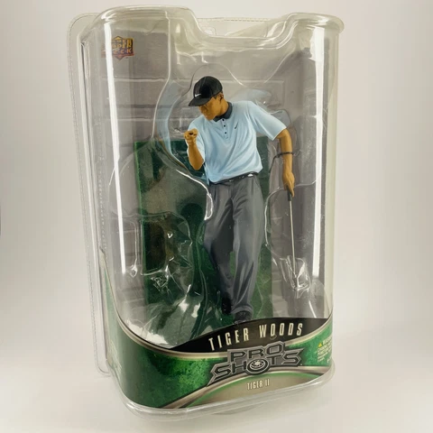 Tiger Woods Pro Shots/Upper Deck Series 1 TIGER II w/ Blue Shirt NEW Cover