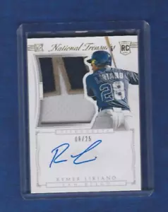 Parche automático Panini National Treasures Rookie Silhouette 2015/25 Rymer Liriano - Imagen 1 de 2