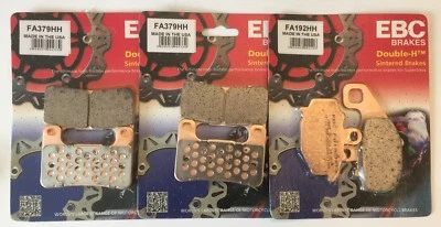 Спеченные передние и задние тормозные колодки EBC подходят для KAWASAKI Z1000 / SX (2010–2020 гг.) - Изображение 1 из 4