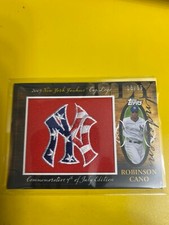 D32154  2010 Topps Manufactured Hat Logo Patch #MHR341 Robinson Cano YANKEES /99