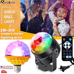 Bola de discoteca LED luz fiesta luz mágica escenario DJ bola estroboscópica con control remoto - Imagen 1 de 20