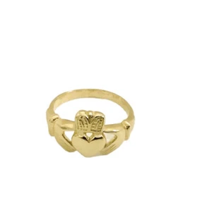 14 k. Anillo Claddagh de oro amarillo para dama talla 6 - Imagen 1 de 5
