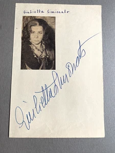 Giulietta Simionato (†2010) In-person signed Albumblatt 13x20 Autogramm - Picture 1 of 1