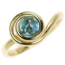 4℃ K18YG rose cut blue topaz ring - Auth free shipping from Japan- Auth SELBY_JA